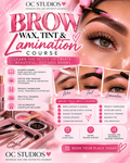 Brow lamination, wax and tinting training